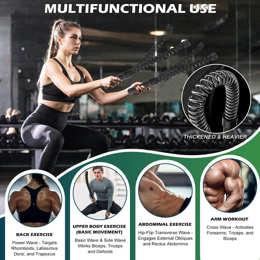 HealthModeFit™ Battle Ropes